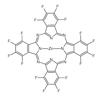 ZINC 1,2,3,4,8,9,10,11,15,16,17,18,22,23,24,25-HEXADECAFLUORO-29H,31H-PHTHALOCYANINE structure, CAS 31396-84-6