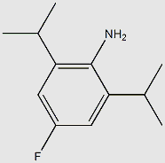 Benzenamine, 4-fluoro-2,6-bis(1-methylethyl)- structure, CAS 121286-64-4