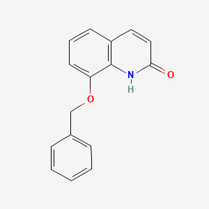 8-BENZYLOXY-1H-QUINOLIN-2-ONE structure, CAS 63404-84-2