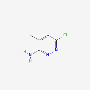 3-PyridazinaMine, 6-chloro-4-Methyl- structure, CAS 64068-00-4