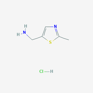 (2-methylthiazol-5-yl)methanamine hydrochloride structure, CAS 1072806-59-7