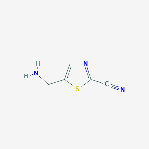 5-(aminomethyl)thiazole-2-carbonitrile hydrochloride structure, CAS 1211523-27-1