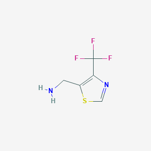 (4-(trifluoromethyl)thiazol-5-yl)methanamine structure, CAS 1499511-31-7