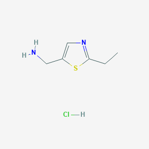 (2-ethylthiazol-5-yl)methanamine hydrochloride structure, CAS 1809144-13-5