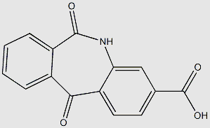 6,11-dioxo-6,11-dihydro-5H-dibenzo[b,e]azepine-3-carboxylic acid structure, CAS 482376-99-8