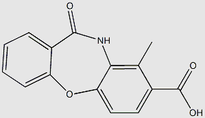 9-methyl-11-oxo-10,11-dihydrodibenzo[b,f][1,4]oxazepine-8-carboxylic acid structure, CAS 2090074-12-5