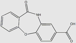 11-oxo-10,11-dihydrodibenzo[b,f][1,4]oxazepine-8-carboxylic acid structure, CAS 81679-39-2