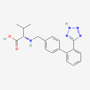 S)-2-(((2'-(1H-tetrazol-5-yl)-[1,1'-biphenyl]-4-yl)Methyl)aMino)-3- Methylbutanoic acid structure, CAS 676129-92-3