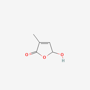 5-hydroxy-3-Methyl-2(5H)-furanone structure, CAS 931-23-7