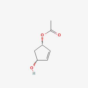(1R,4S)-CIS-4-ACETOXY-2-CYCLOPENTEN-1-OL structure, CAS 60176-77-4