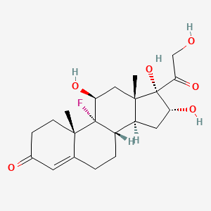 9-fluoro-11beta,16alpha,17,21-tetrahydroxypregn-4-ene-3,20-dione structure, CAS 337-02-0