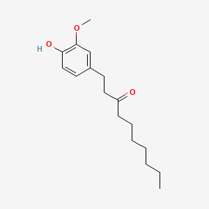 1-(4-hydroxy-3-methoxyphenyl)decan-5-one structure, CAS 27113-22-0