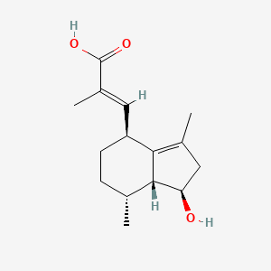 Hydroxyvalerenic acid structure, CAS 1619-16-5