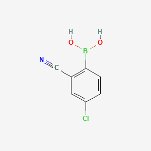 4-Chloro-2-cyanophenylboronic Acid structure, CAS 819070-53-6