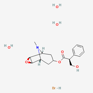 SCOPOLAMINE HYDROBROMIDE TRIHYDRATE structure, CAS 6533-68-2