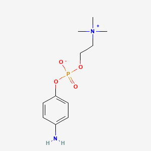 4-AMINOPHENYLPHOSPHORYLCHOLINE structure, CAS 102185-28-4
