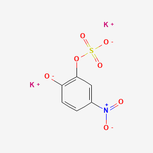 2-HYDROXY-5-NITROPHENYL SULFATE DIPOTASSIUM SALT structure, CAS 14528-64-4
