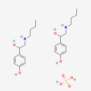 ALPHA-[BUTYLAMINO]METHYL-P-HYDROXYBENZYL ALCOHOL structure, CAS 5716-20-1