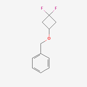 ((3,3-difluorocyclobutoxy)Methyl)benzene structure, CAS 637031-86-8