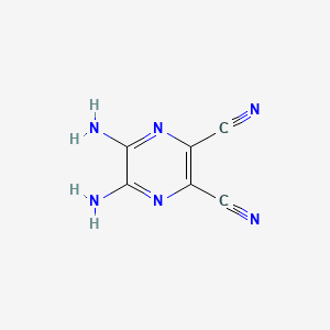 5,6-DIAMINO-2,3-DICYANOPYRAZINE structure, CAS 36023-58-2
