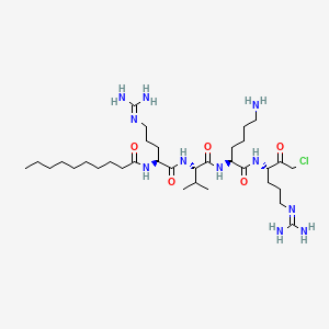 DECANOYL-ARG-VAL-LYS-ARG-CHLOROMETHYLKETONE structure, CAS 150113-99-8