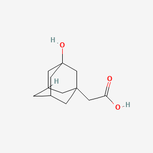 (3-HYDROXY-ADAMANTAN-1-YL)-ACETIC ACID structure, CAS 17768-36-4