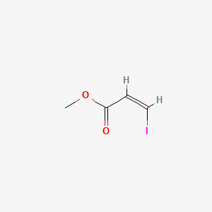 2-Propenoic acid, 3-iodo, methyl ester, (Z)- structure, CAS 6214-23-9