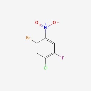 2-BroMo-4-chloro-5-fluoronitrobenzene structure, CAS 960000-99-1