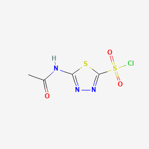2-(ACETAMIDO)-5-(CHLOROSULFONYL)-1,3,4-THIADIAZOLE structure, CAS 32873-57-7