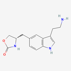 Zolmitriptan amine impurity structure, CAS 139264-15-6