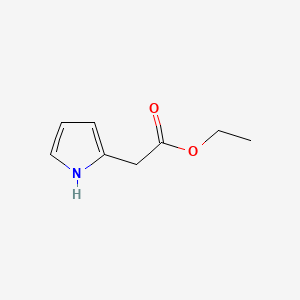 Ethyl 2-(1H-Pyrrol-2-yl)acetate structure, CAS 4778-25-0