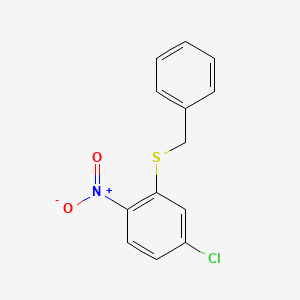 Benzyl(5-chloro-2-nitrophenyl)sulfane structure, CAS 69741-45-3
