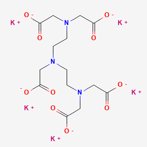 Glycine, N,N-bis2-bis(carboxymethyl)aminoethyl-, pentapotassium salt structure, CAS 7216-95-7