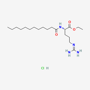ETHYL LAUROYL ARGINATE HCL structure, CAS 60372-77-2