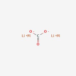 Lithium-6Li2 carbonate structure, CAS 25890-20-4
