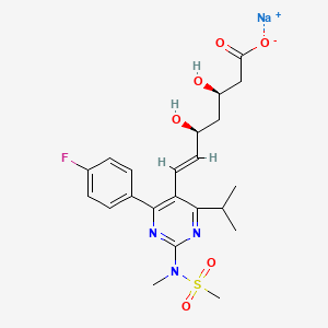 Rosuvastatin sodium structure, CAS 147098-18-8