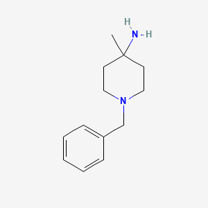 4-PIPERIDINAMINE, 4-METHYL-1-(PHENYLMETHYL)- structure, CAS 163271-06-5
