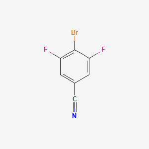 4-broMo-3,5-difluorobenzonitrile structure, CAS 123688-59-5