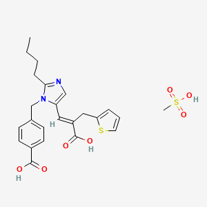 Eprosartan mesylate structure, CAS 144143-96-4