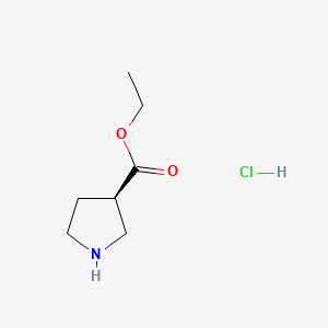 Ethyl (R)-3-Pyrrolidinecarboxylate Hydrochloride structure, CAS 1807350-90-8
