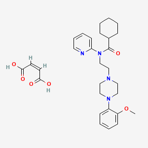 N-[2-[4-(2-METHOXYPHENYL)-1-PIPERAZINYL]ETHYL]-N-2-PYRIDINYL-CYCLOHEXANECARBOXAMIDE MALEATE structure, CAS 634908-75-1