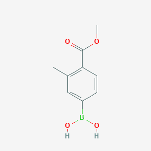 (4-(Methoxycarbonyl)-3-Methylphenyl)boronic acid structure, CAS 603122-81-2