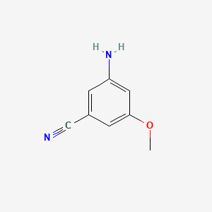 Benzonitrile, 3-amino-5-methoxy- (9CI) structure, CAS 269411-71-4