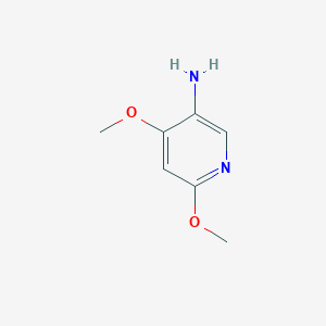 4,6-DIMETHOXYPYRIDIN-3-AMINE structure, CAS 89943-34-0