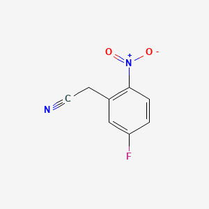5-FLUORO-2-NITROPHENYLACETONITRILE structure, CAS 3456-75-5