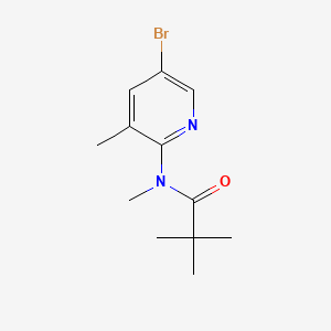 N-(5-BROMO-3-METHYLPYRIDIN-2-YL)-N-METHYL-2,2-DIMETHYLPROPANAMIDE structure, CAS 245765-92-8