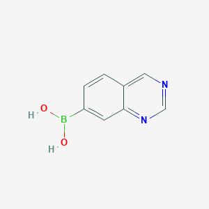 QUINAZOLIN-7-YLBORONIC ACID structure, CAS 899438-46-1