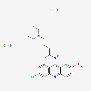 QUINACRINE DIHYDROCHLORIDE structure, CAS 69-05-6