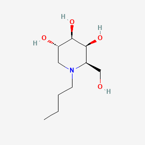 N-Butyl-1-deoxygalactonojirimycin structure, CAS 141206-42-0