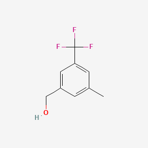 3-METHYL-5-(TRIFLUOROMETHYL)BENZYL ALCOHOL structure, CAS 116070-38-3